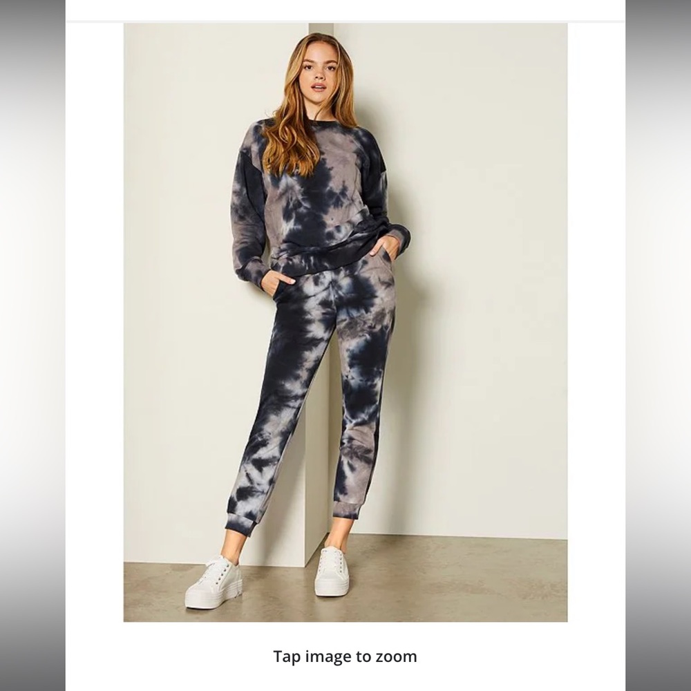 Nia High Waisted Drawstring Tie-Dye Coordinating Slim Sweatpants